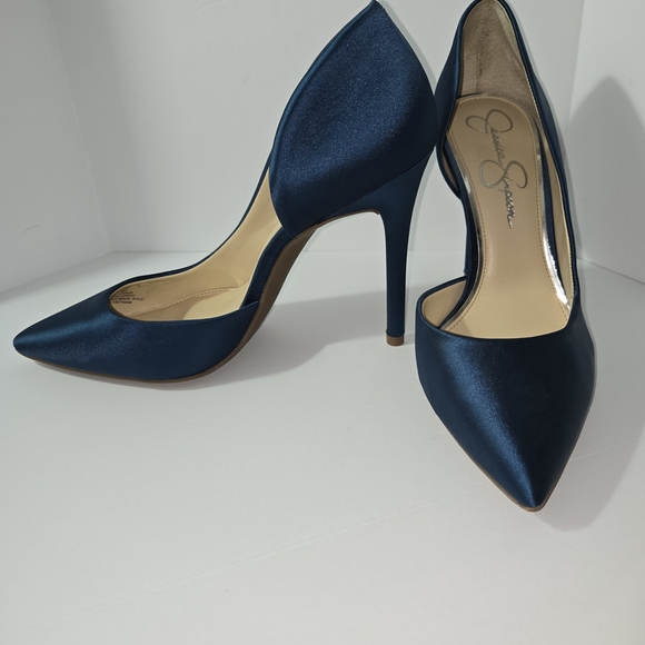 Jessica Simpson Midnight Blue Heels - Picture 1 of 5